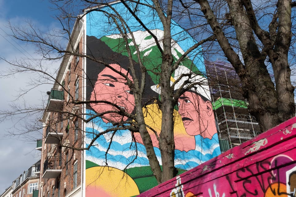 The Nørrebro Street Art & Food Tour - Superkilen Park by BIG: public design that frames the art